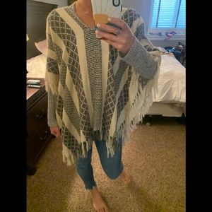 Fringed poncho